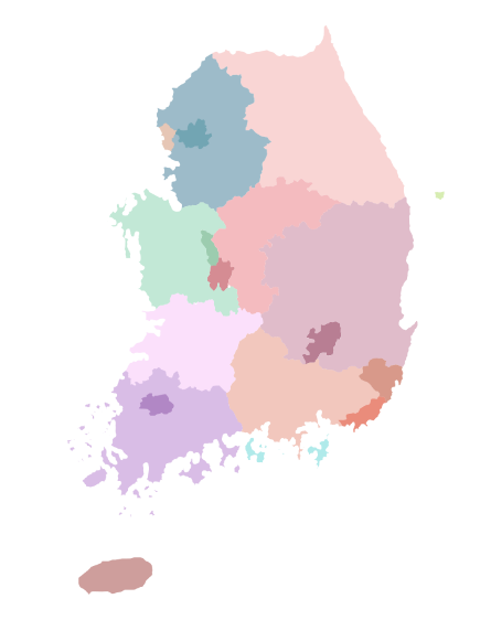 대한민국지도